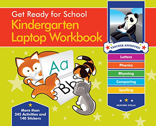 Beispielbild fr Get Ready for School Kindergarten Laptop Workbook: Uppercase Letters, Phonics, Lowercase Letters, Spelling, Rhyming (Get Ready for Schoool) zum Verkauf von Learnearly Books