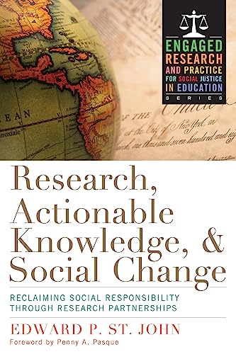 9781579227340: Research, Actionable Knowledge, and Social Change: Reclaiming Social Responsibility Through Research Partnerships
