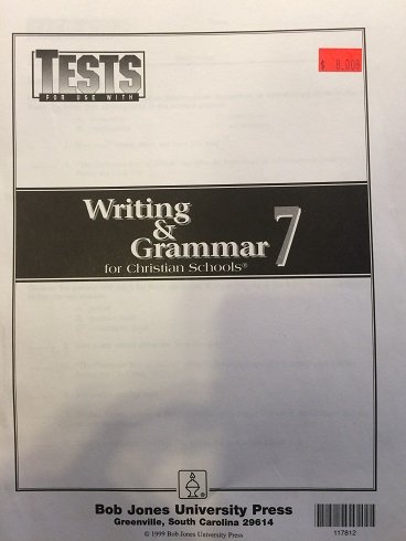 Beispielbild fr Writing & Grammar for Christian Schools 7 zum Verkauf von HPB-Red