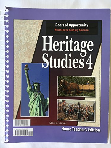 9781579242695: Heritage Studies 4 Home Teacher's Edition 2nd Edition