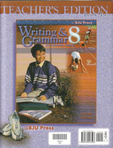 Imagen de archivo de Writing Grammar Teacher Grade 8: Teacher's Edition - Book 2 a la venta por HPB-Red