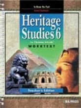 Stock image for Heritage Studies 6 for Christian Schools: Worktext for sale by ThriftBooks-Dallas