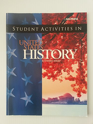 Imagen de archivo de Student Activities in United States History for Christian Schools a la venta por Books of the Smoky Mountains