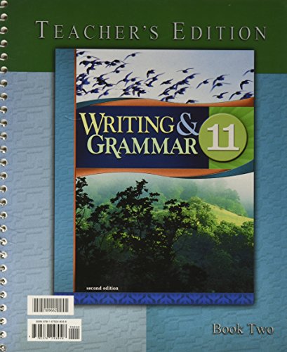 Beispielbild fr Writing & Grammar for Christian Schools Teacher's 11 Edition Bob Jones University BJU 2nd Ed zum Verkauf von ThriftBooks-Dallas