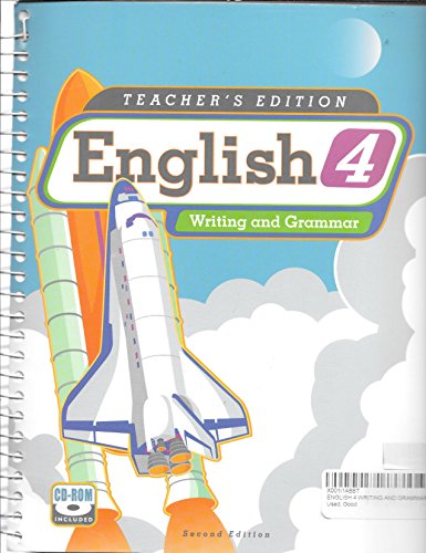 Stock image for English 4 Writing and Grammar, Teacher's Edition for sale by HPB-Red