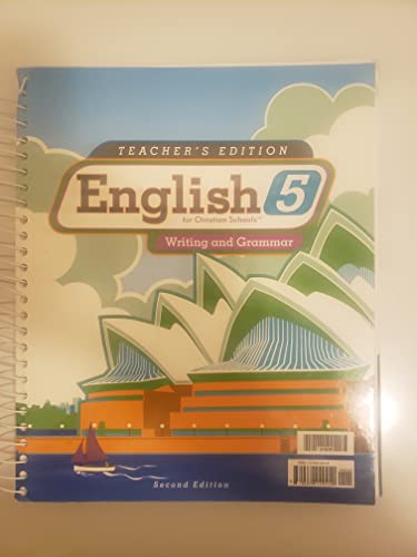Beispielbild fr English 5 for Christian Schools Writing and Grammar zum Verkauf von HPB-Emerald