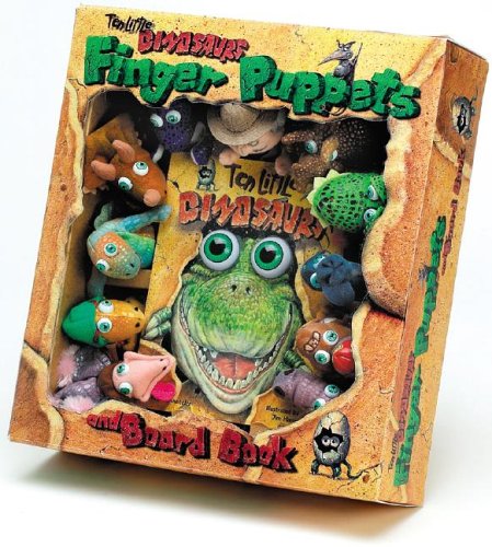 9781579391157: Ten Little Dinosaurs Finger Puppet and Board Book with Finger Puppets (Eyeball Animation!)