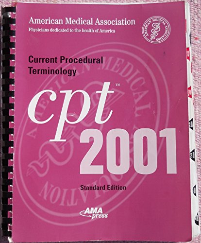 Stock image for Current Procedural Terminology: CPT 2001 (Standard Edition, Spiral-Bound Version) for sale by Ergodebooks