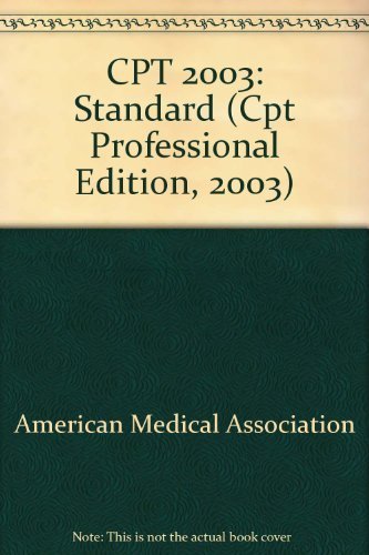 Stock image for CPT 2003 Professional Edition for sale by a2zbooks