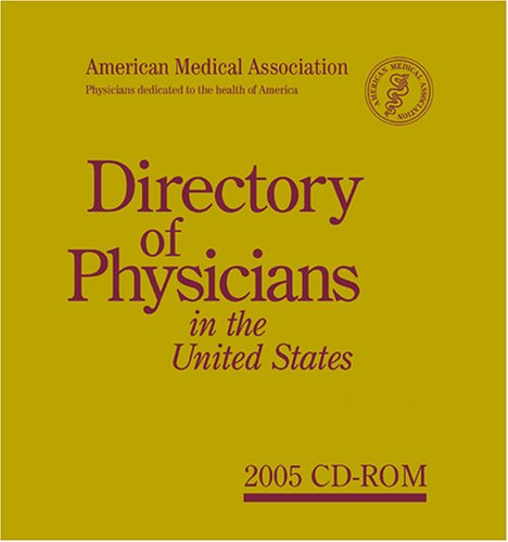 Directory of Physicians in the United States, 2005: 2-4 User (9781579476335) by American Medical Association