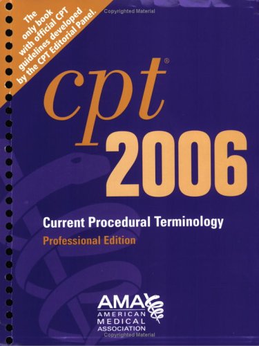 Beispielbild fr CPT 2006- Current Procedural Technology- Professional Edition zum Verkauf von a2zbooks
