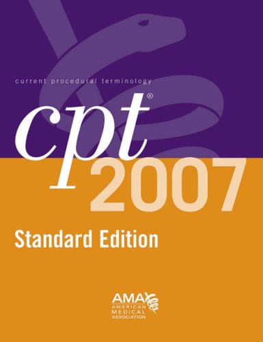 Stock image for Current Procedural Terminology, 2007, Standard Edition for sale by Canal Bookyard