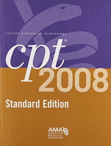 Stock image for CPT 2008 Standard Edition: Current Procedural Terminology (CPT / Current Procedural Terminology (Standard Edition)) for sale by Irish Booksellers