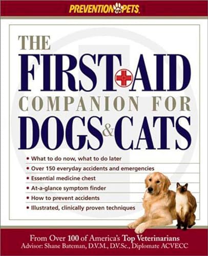 Imagen de archivo de The First-Aid Companion for Dogs & Cats (Prevention Pets) a la venta por SecondSale
