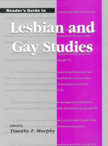 Stock image for Reader's Guide to Lesbian and Gay Studies for sale by Better World Books