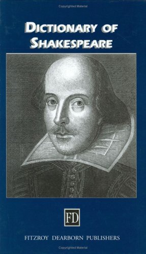 Imagen de archivo de Dictionary of Shakespeare a la venta por Anybook.com