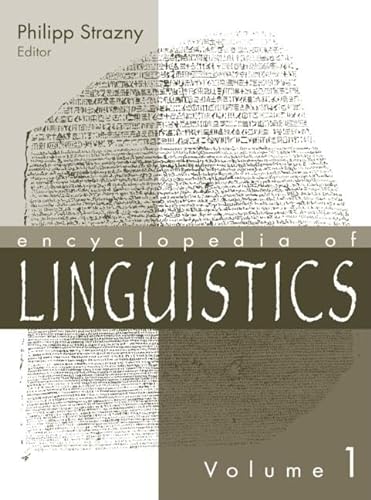 Stock image for Encyclopedia of Linguistics (2 Volume Set) for sale by GF Books, Inc.
