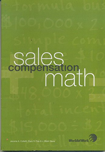 Sales Compensation Math (9781579631864) by Jerome A. Colletti