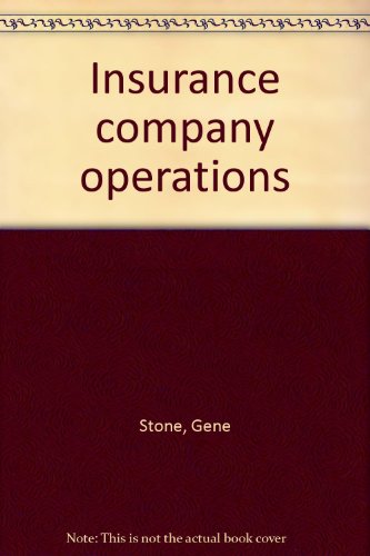 Stock image for Insurance Company Operations for sale by Better World Books