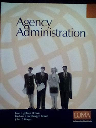 9781579742034: Agency Administration