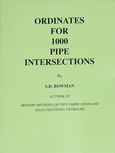 Beispielbild fr Ordinates for 1000 Pipe Intersections zum Verkauf von Better World Books