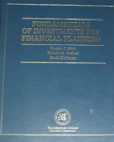 Beispielbild fr Fundamentals of Investments for Financial Planning zum Verkauf von Wonder Book