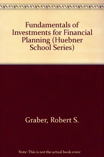 Beispielbild fr Fundamentals of Investments for Financial Planning (Huebner School Series) zum Verkauf von Ergodebooks