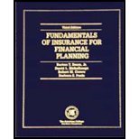 Stock image for Fundamentals of Insurance for Financial Planning, Fourth Edition for sale by Once Upon A Time Books