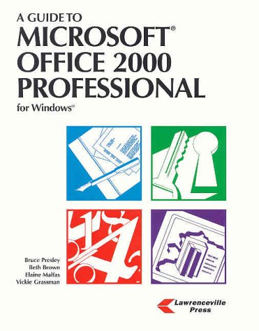 Imagen de archivo de A Guide to Microsoft Office 2000 Professional for Windows 98 a la venta por Hastings of Coral Springs