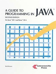 Beispielbild fr A Guide to Programming in Java : For Java SE 5 and Java SE 6 zum Verkauf von Better World Books