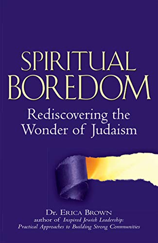 9781580234054: Spiritual Boredom: Rediscovering the Wonder of Judaism