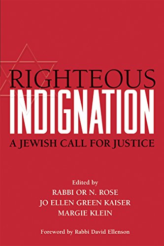 Beispielbild fr Righteous Indignation: A Jewish Call for Justice zum Verkauf von Books From California