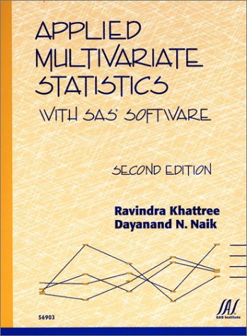 Beispielbild fr Applied Multivariate Statistics with SAS Software zum Verkauf von ThriftBooks-Dallas