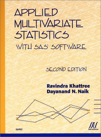 Imagen de archivo de Applied Multivariate Statistics with SAS Software a la venta por ThriftBooks-Dallas