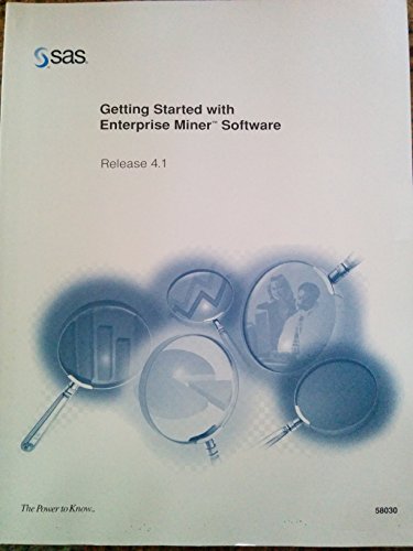 Imagen de archivo de Getting Started With Enterprise Miner Software, Release 4.1 a la venta por Wonder Book