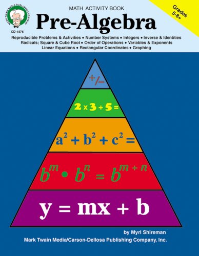 Stock image for Pre-Algebra, Grades 5 - 8 for sale by HPB-Diamond