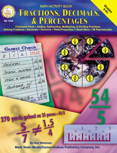 Stock image for Fractions, Decimals, & Percentages, Grades 5 - 12 for sale by ThriftBooks-Dallas
