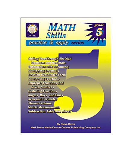 Beispielbild fr Math Skills, Grade 5 (Practice & Apply) zum Verkauf von Wonder Book