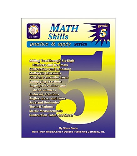Stock image for Math Skills, Grade 5 (Practice & Apply) for sale by Wonder Book
