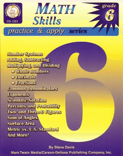 Beispielbild fr Math Skills Practice and Apply : Grade 6 zum Verkauf von Better World Books