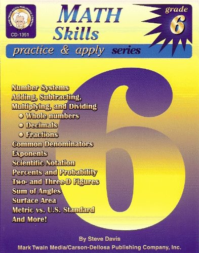 9781580371292: Math Skills Practice and Apply: Grade 6