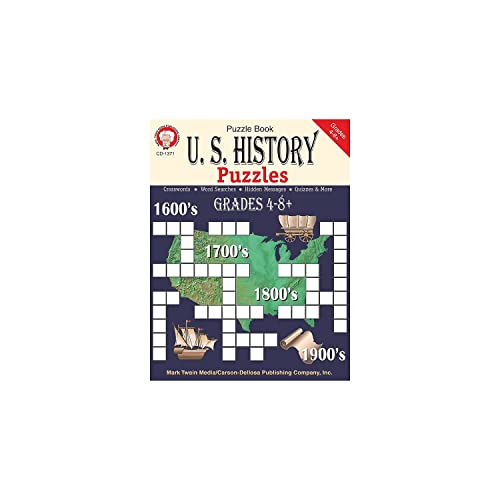Imagen de archivo de U.S. History Puzzles, Grades 4 - 8 a la venta por Allied Book Company Inc.