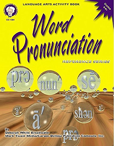 Stock image for Word Pronunciation, Grades 4 - 8 for sale by Your Online Bookstore