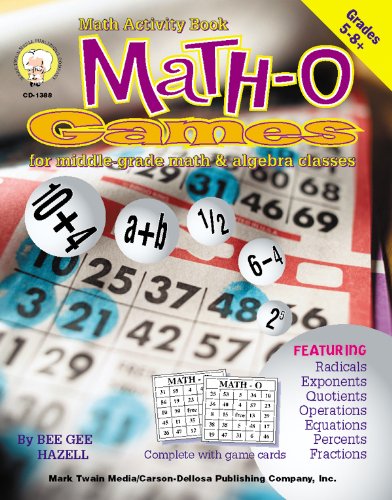 Stock image for Math-O: Games for Middle-Grade Math & Algebra Classes, Grades 5-8+ for sale by HPB-Red