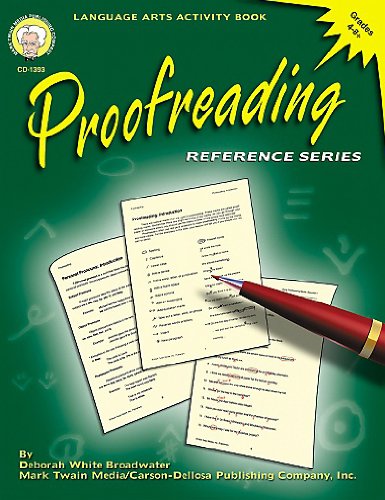 Stock image for Proofreading, Grades 4 - 8 for sale by SecondSale