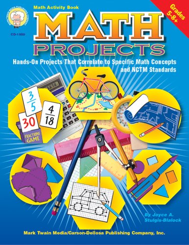 Imagen de archivo de Math Projects: 50 Hands-On Projects That Correlate to Specific Math Concepts & NCTM Standards, Grades 5-8+ a la venta por SecondSale