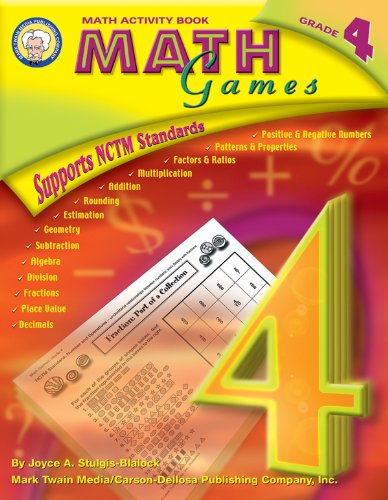 Beispielbild fr Math Games, Grade 4 zum Verkauf von Better World Books