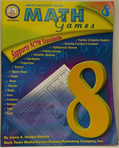 Stock image for Math Games, Grade 8 for sale by HPB-Emerald