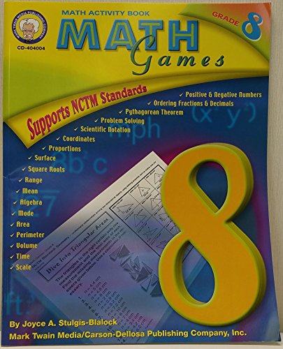 9781580372770: Math Games, Grade 8