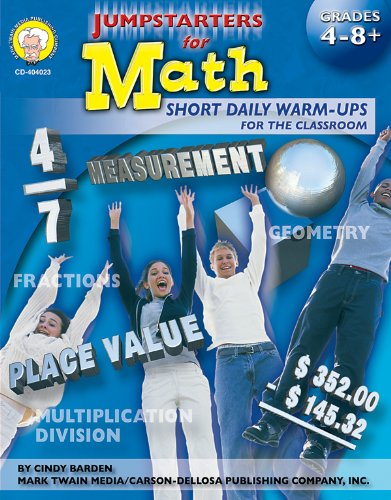 Stock image for Jumpstarters for Math : Short Daily Warm-Ups for the Classroom for sale by Better World Books